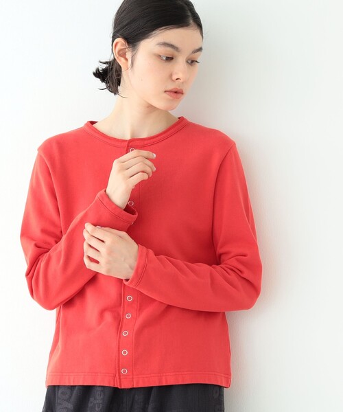 BEAMS BOY(ビームスボーイ)の「BEAMS BOY / リング ドット カーディガン 23SS(カーディガン/ボレロ・レディース・グリーン/サックスブルー/レッド/ブラック・2/1)」の9枚目の写真