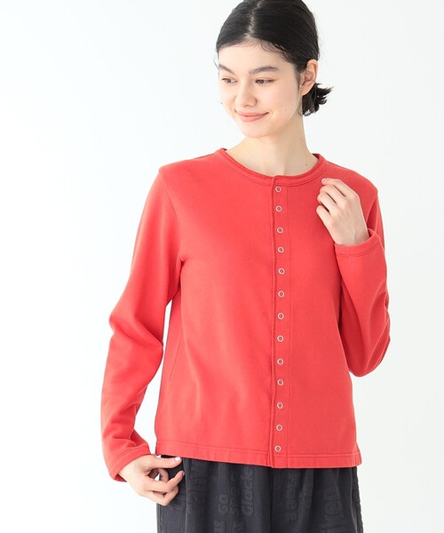 BEAMS BOY(ビームスボーイ)の「BEAMS BOY / リング ドット カーディガン 23SS(カーディガン/ボレロ・レディース・グリーン/サックスブルー/レッド/ブラック・2/1)」の10枚目の写真
