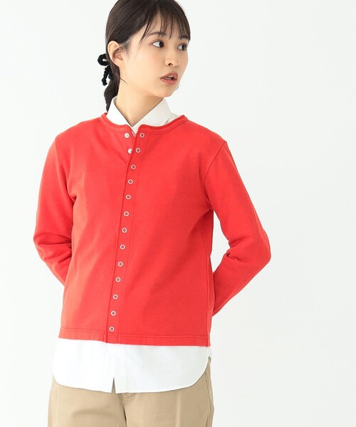 BEAMS BOY(ビームスボーイ)の「BEAMS BOY / リング ドット カーディガン 23SS(カーディガン/ボレロ・レディース・グリーン/サックスブルー/レッド/ブラック・2/1)」の14枚目の写真