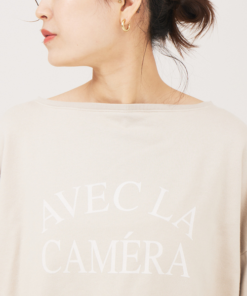 Rouge vif Anna(ルージュヴィフアンナ)の「ミニ裏毛ロゴロンT(Tシャツ/カットソー・レディース・ホワイト/ベージュ/チャコールグレー・フリー)」の17枚目の写真