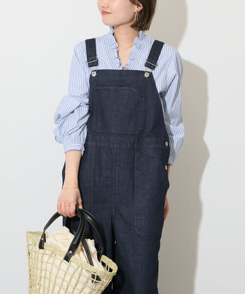 ★新品★ SLOBE IENA スローブイエナ Vネックスタンドフリルブラウス SLOBE IENA（スローブイエナ）の「Vネックスタンドフリルブラウス