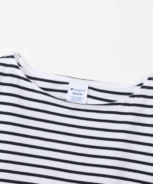 未使用 トッドスナイダー × チャンピオン ボーダー ロングスリーブ ロンT M Amazon | Champion [チャンピオン] 長袖 ロングTシャツ 丸首 綿
