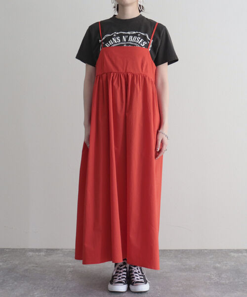 fredy emue（フレディエミュ）の「ギャザーキャミワンピース（ワンピース・レディース・レッド/ブラック・38）」の9枚目の写真