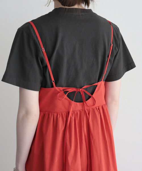 fredy emue（フレディエミュ）の「ギャザーキャミワンピース（ワンピース・レディース・レッド/ブラック・38）」の12枚目の写真
