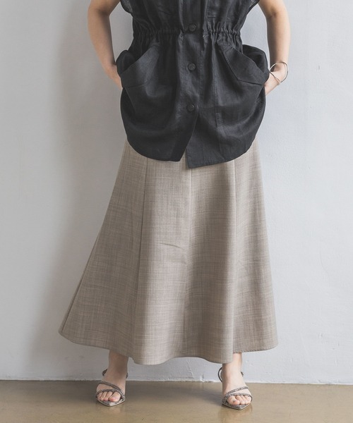 A part by(アパートバイ)の「セミフレアスカート(スカート・レディース・ブラック/グレー系その他4/ベージュ/ライトブラウン/ライトベージュ・FREE/SMALL)」の19枚目の写真