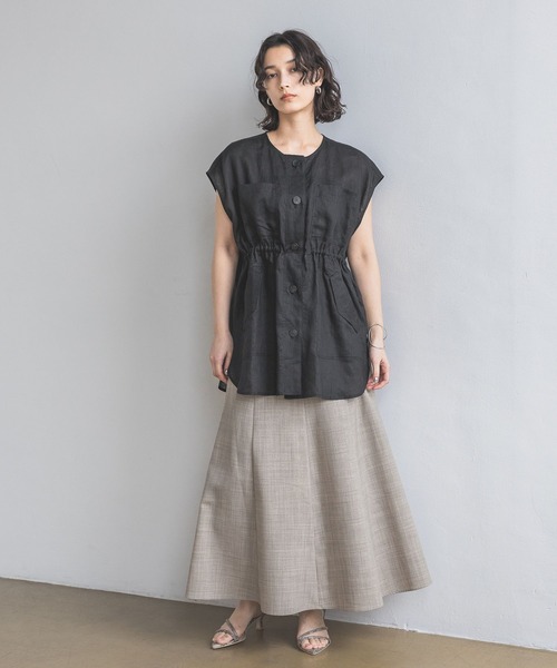 A part by(アパートバイ)の「セミフレアスカート(スカート・レディース・ブラック/グレー系その他4/ベージュ/ライトブラウン/ライトベージュ・FREE/SMALL)」の22枚目の写真