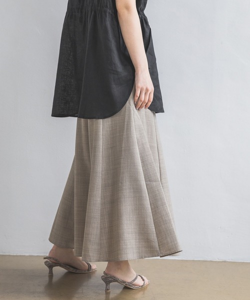 A part by(アパートバイ)の「セミフレアスカート(スカート・レディース・ブラック/グレー系その他4/ベージュ/ライトブラウン/ライトベージュ・FREE/SMALL)」の21枚目の写真