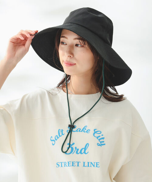 CONTROL FREAK（コントロールフリーク）の「CONTROL FREAK / サファリ ハット（ハット・レディース・カーキ/ブラウン系その他/ブラック・ONE SIZE）」の2枚目の写真