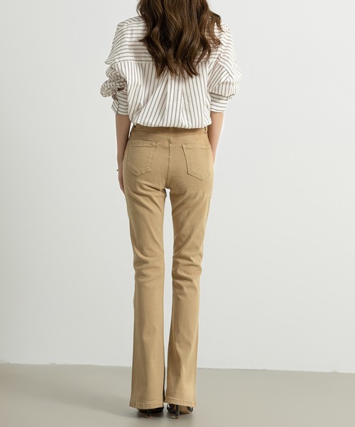 DAY CLOSET(デイ クローゼット)の「レディース ストライプ柄オーバーサイズラウンドヘムシャツ(シャツ/ブラウス・レディース・レッド・ONE SIZE)」の15枚目の写真