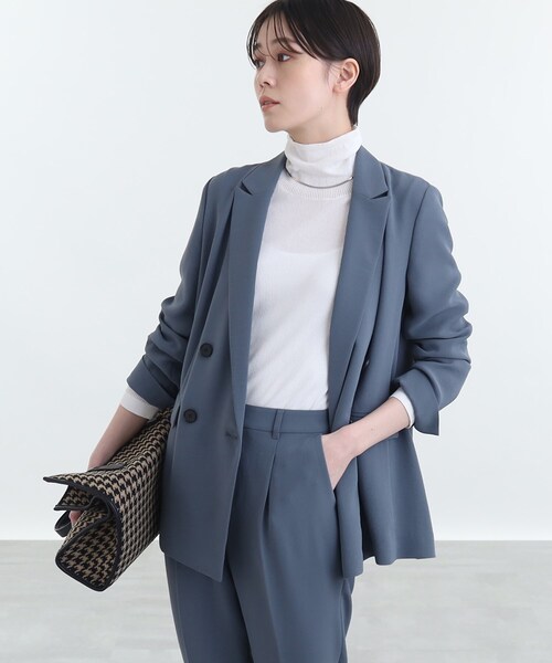 シアー針抜きハイネック