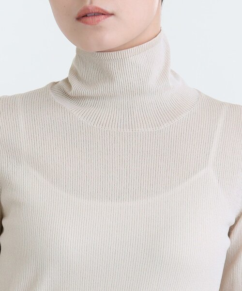 シアー針抜きハイネック