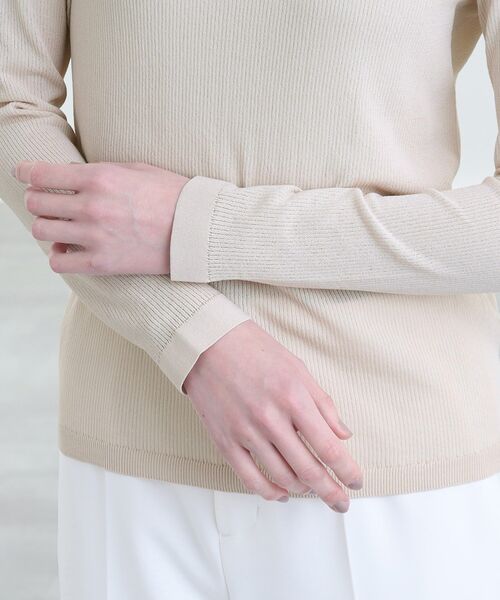 シアー針抜きハイネック