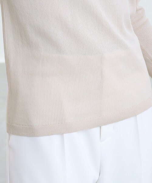 シアー針抜きハイネック