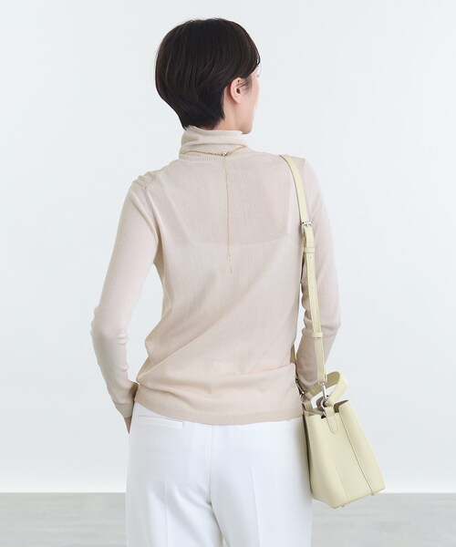 シアー針抜きハイネック