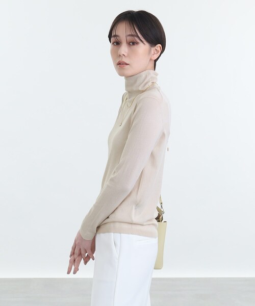 シアー針抜きハイネック