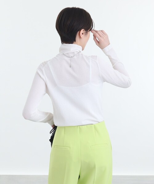 シアー針抜きハイネック