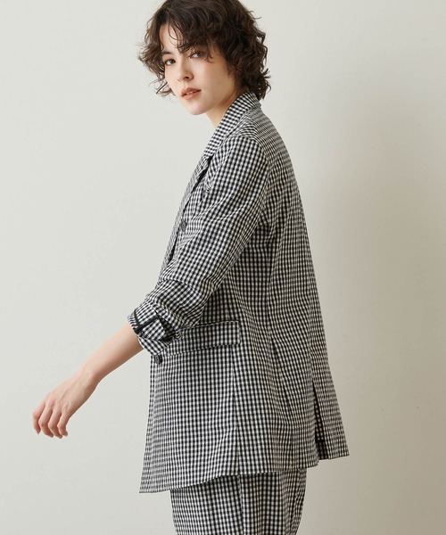 Whim Gazette（ウィムガゼット）の「ギンガムチェックダブルジャケット
