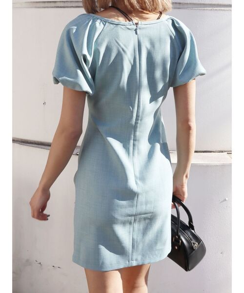 EMODA（エモダ）の「パフミニワンピース（ワンピース・レディース・ブラック/グレー/ミント/ブルー・FREE）」の13枚目の写真