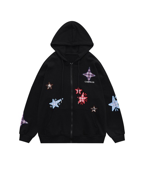 Bleeding Star Clothing ブラックパーカー Bleeding Star Clothing パーカー Bleeding Star Clothing
