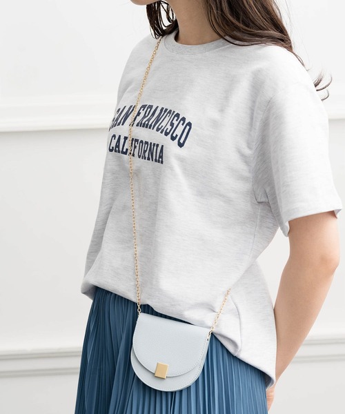 ZAKKA-BOX(ザッカボックス)の「ミニ裏毛ロゴシャツ(Tシャツ/カットソー・レディース・ホワイト/杢グレー・FREE)」の13枚目の写真
