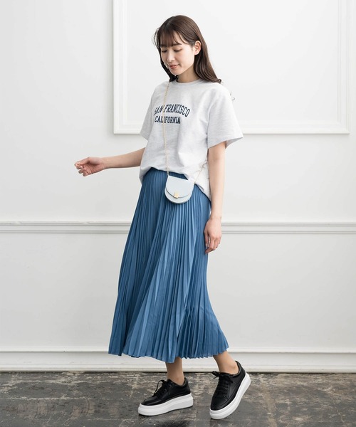 ZAKKA-BOX(ザッカボックス)の「ミニ裏毛ロゴシャツ(Tシャツ/カットソー・レディース・ホワイト/杢グレー・FREE)」の16枚目の写真