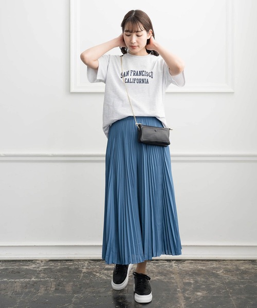 ZAKKA-BOX(ザッカボックス)の「ミニ裏毛ロゴシャツ(Tシャツ/カットソー・レディース・ホワイト/杢グレー・FREE)」の19枚目の写真