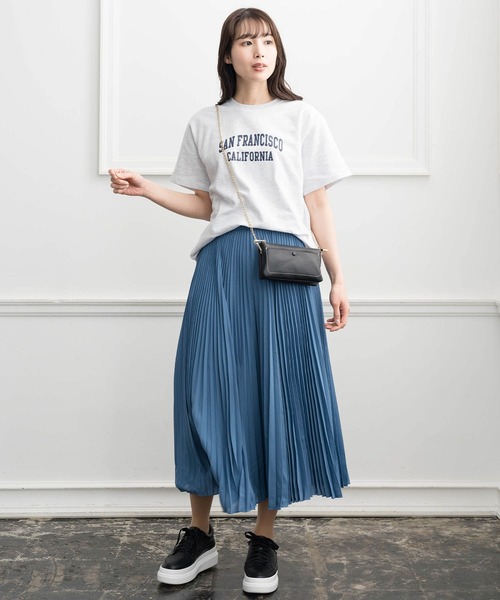 ZAKKA-BOX(ザッカボックス)の「ミニ裏毛ロゴシャツ(Tシャツ/カットソー・レディース・ホワイト/杢グレー・FREE)」の20枚目の写真