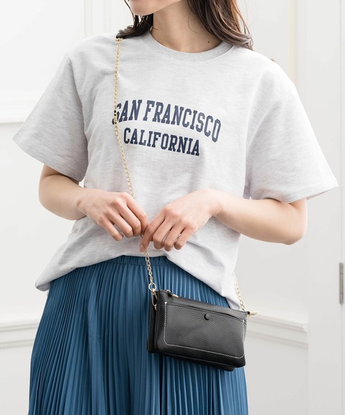 ZAKKA-BOX(ザッカボックス)の「ミニ裏毛ロゴシャツ(Tシャツ/カットソー・レディース・ホワイト/杢グレー・FREE)」の22枚目の写真