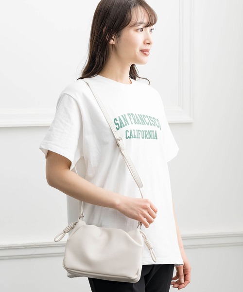 ZAKKA-BOX(ザッカボックス)の「ミニ裏毛ロゴシャツ(Tシャツ/カットソー・レディース・ホワイト/杢グレー・FREE)」の3枚目の写真