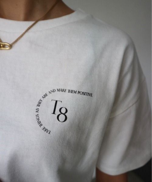 TRUNC（トランクエイティーエイト）の「Printed Logo T-shirt（Tシャツ/カットソー・レディース・ブラック/アイボリー・FREE）」の7枚目の写真