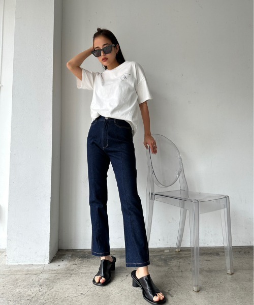 TRUNC（トランクエイティーエイト）の「Printed Logo T-shirt（Tシャツ/カットソー・レディース・ブラック/アイボリー・FREE）」の8枚目の写真