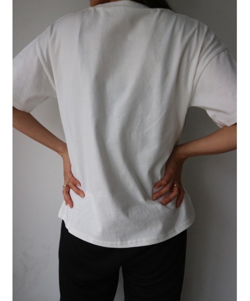 TRUNC（トランクエイティーエイト）の「Printed Logo T-shirt（Tシャツ/カットソー・レディース・ブラック/アイボリー・FREE）」の12枚目の写真