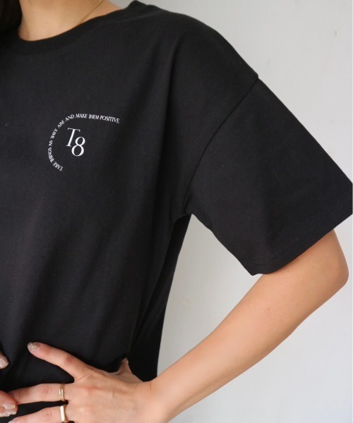 TRUNC（トランクエイティーエイト）の「Printed Logo T-shirt（Tシャツ/カットソー・レディース・ブラック/アイボリー・FREE）」の13枚目の写真
