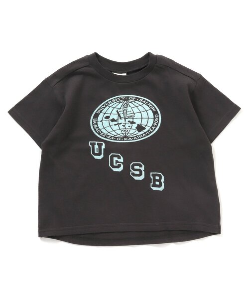 BREEZE(ブリーズ)の「カラフルカレッジTシャツ(Tシャツ/カットソー・キッズ・ピンク/ブルー/グリーン/イエロー/キナリ/チャコール・130/140/80/100/90/110/120)」の3枚目の写真