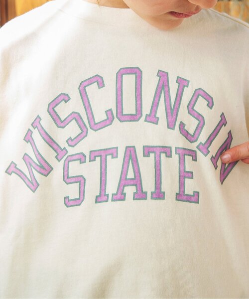 BREEZE(ブリーズ)の「カラフルカレッジTシャツ(Tシャツ/カットソー・キッズ・ピンク/ブルー/グリーン/イエロー/キナリ/チャコール・130/140/80/100/90/110/120)」の20枚目の写真