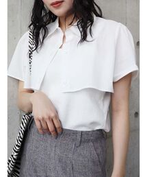 MURUA | レイヤードクロップドシャツ(シャツ/ブラウス)