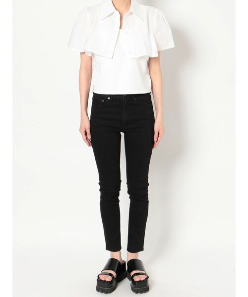 MURUA（ムルーア）の「レイヤードクロップドシャツ（シャツ/ブラウス・レディース・ホワイト/ブラック/ブルー・FREE）」の20枚目の写真