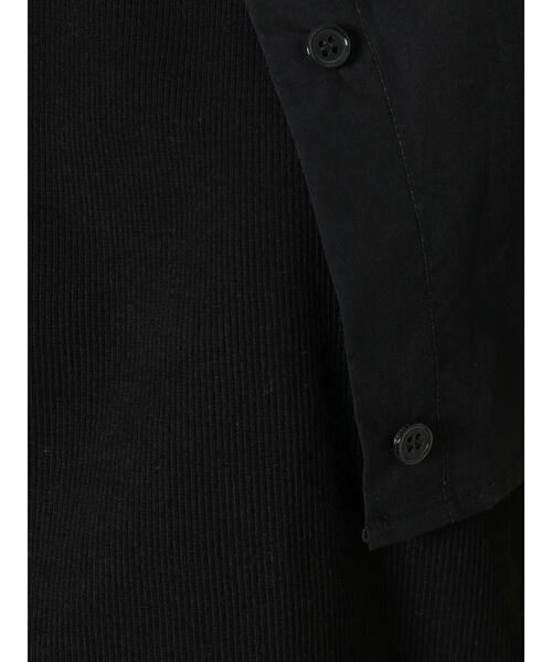 MURUA（ムルーア）の「レイヤードクロップドシャツ（シャツ/ブラウス・レディース・ホワイト/ブラック/ブルー・FREE）」の21枚目の写真