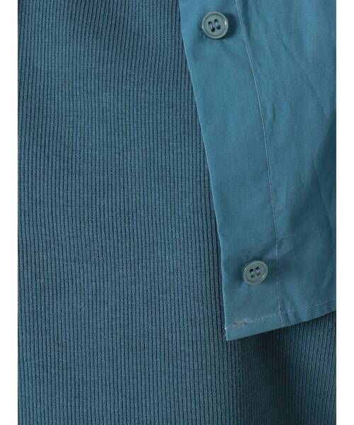 MURUA（ムルーア）の「レイヤードクロップドシャツ（シャツ/ブラウス・レディース・ホワイト/ブラック/ブルー・FREE）」の22枚目の写真