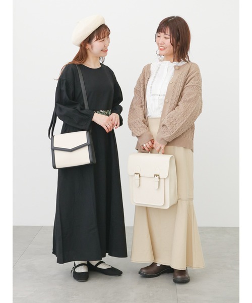 ehka sopo（エヘカソポ）の「【Maison SAJOU】ウエスト刺繍ワンピース（ワンピース・レディース・ブラック/オフホワイト/ミント・ﾌﾘ-）」の15枚目の写真