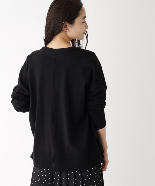 OPAQUE.CLIP（オペークドットクリップ）の「◆Vネックリラクシーニットカーディガン【洗える/イージケア/抗ピリング】（カーディガン/ボレロ・レディース・ライトグレー/ブラック/ブルー/ホワイト系/ダークブラウン/ライトブルー・40/38/36）」の18枚目の写真