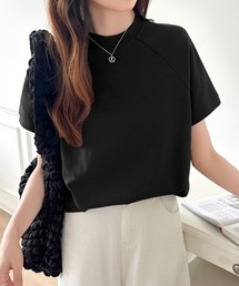 ラグランコットンTシャツ 綿100% Tシャツ 半袖 カットソー ラグランスリーブ シンプル ボーダー トップス コットンTシャツ レイヤードトップス 無地 春服 夏服 秋服