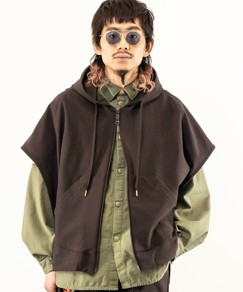 masterkey（マスターキー）の「masterkey マスターキー / COMFORT-HOODIE ストレッチエナジーコンフォートフーディ / MK24A-C-21（パーカー・メンズ・ブラウン/ブラック/サンドベージュ・FREE）」の3枚目の写真