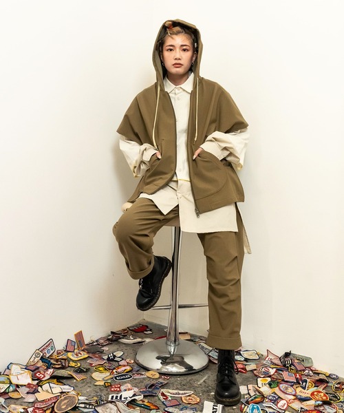 masterkey（マスターキー）の「masterkey マスターキー / COMFORT-HOODIE ストレッチエナジーコンフォートフーディ / MK24A-C-21（パーカー・メンズ・ブラウン/ブラック/サンドベージュ・FREE）」の5枚目の写真