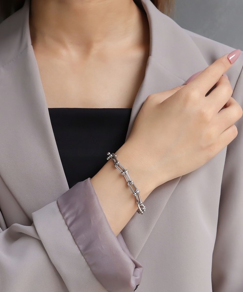 blackdia ocean（ブラックダイヤオーシャン）の「blackdia ocean ホースシューブレスレット（ブレスレット・レディース・シルバー/ゴールド/ピンクゴールド・FREE）」の17枚目の写真