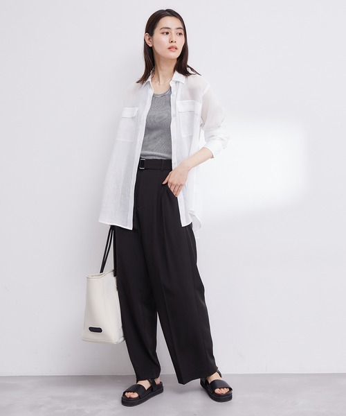 ROPE'（ロペ）の「【PETIT BATEAU（プチバトー）×ROPE'】タンクトップ（タンクトップ・レディース・ホワイト/ブラック/ブルー系その他2・M/S）」の21枚目の写真