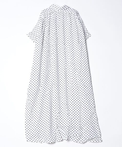 sandy（サンディー）の「【sandy】ドットギャザーワンピース（ワンピース・レディース・カーキ/ブラック/オフホワイト・FREE）」の4枚目の写真