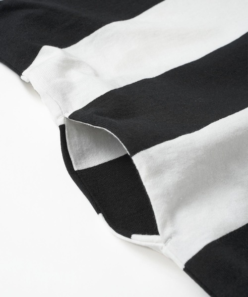 MILKFED.（ミルクフェド）の「BACK LOGO STRIPED TUNIC（ワンピース・レディース・ブラック/レッド/ネイビー・ONE SIZE）」の10枚目の写真