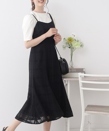 ◆【愛されキャミワンピ】シアーチェックキャミワンピース