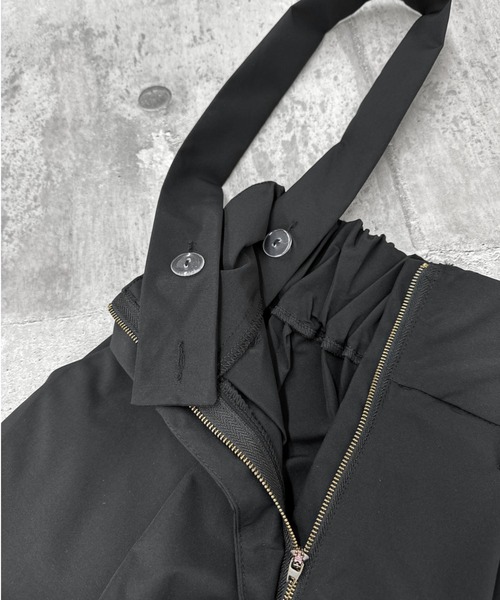 LVEU.（ラブユ.）の「【LVEU.】2wayハイウエストワイドサロペット / サロペット ハイウエスト ボトムス パンツ 2way ワイド ブラック（サロペット/オーバーオール・レディース・ブラック・FREE）」の14枚目の写真